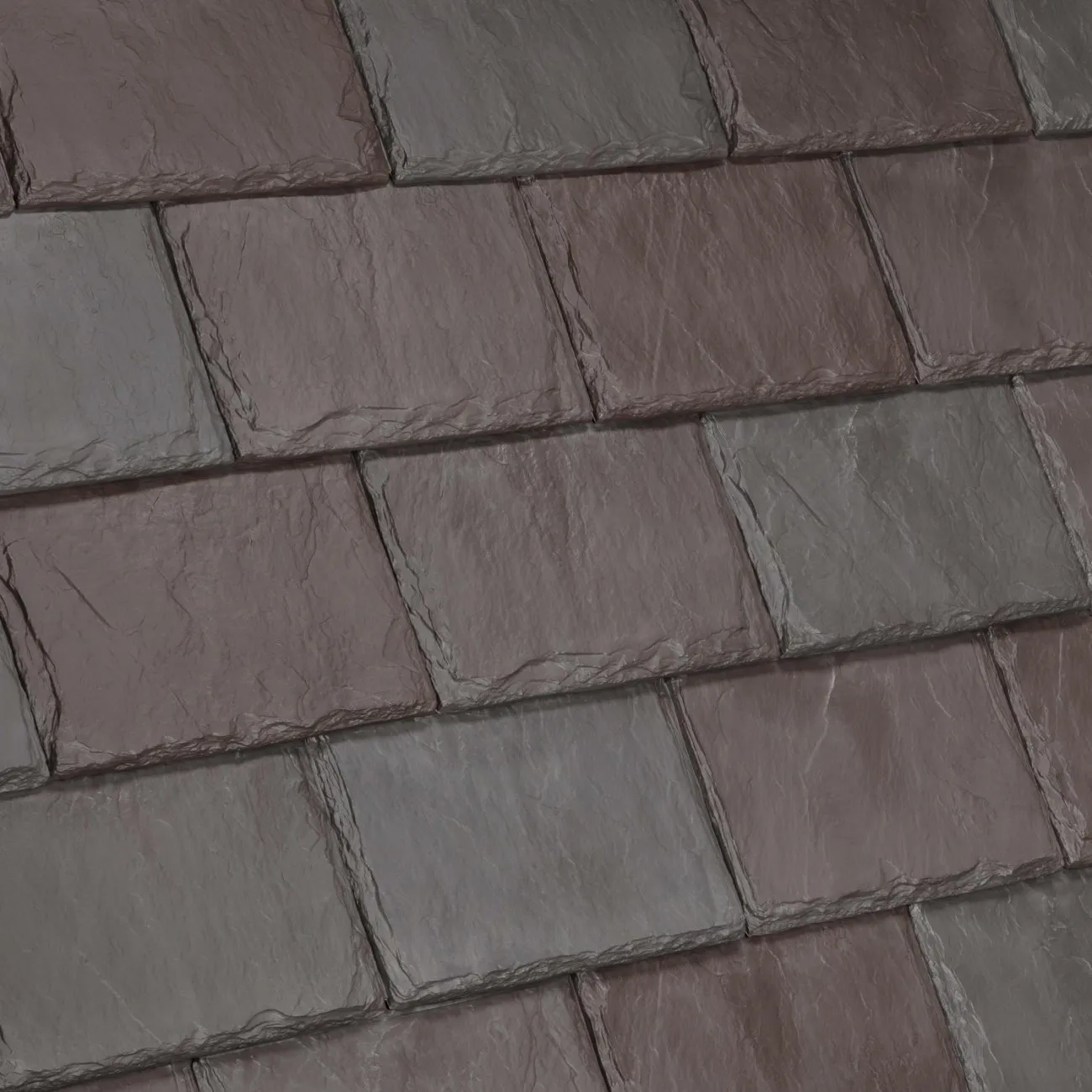 DaVinci Roofscapes Province Slate Brownstone roof shingle swatch