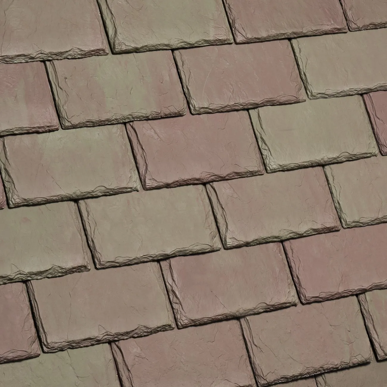 DaVinci Roofscapes Single-Width Slate Aurora roof shingle swatch