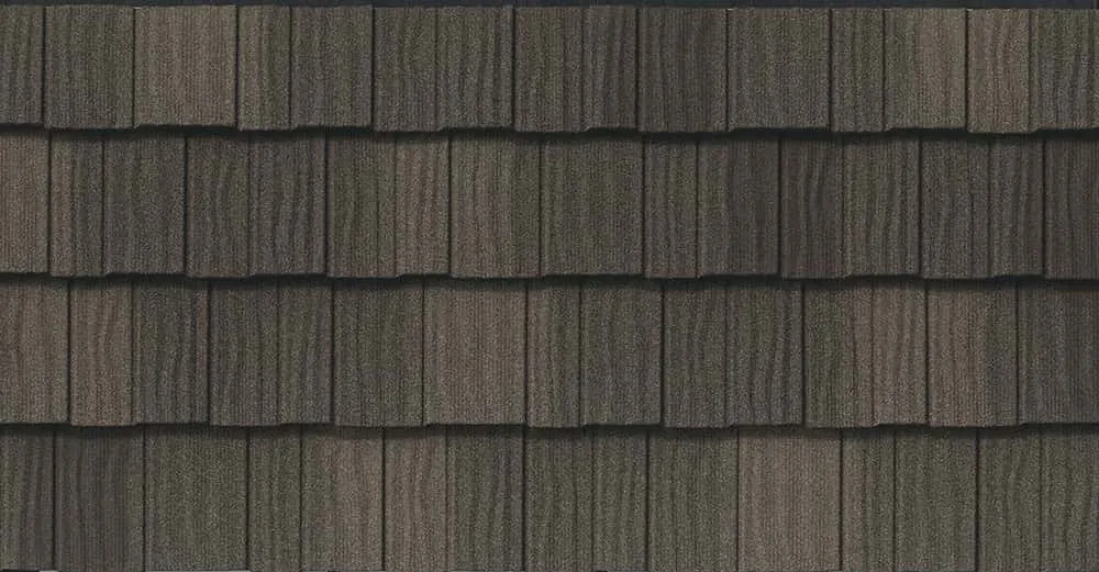 DECRA Shake XD Pinnacle Grey roof shingle swatch