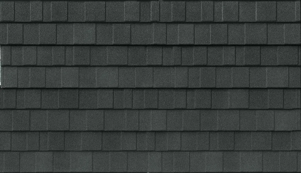DECRA Shingle XD Midnight Eclipse roof shingle swatch
