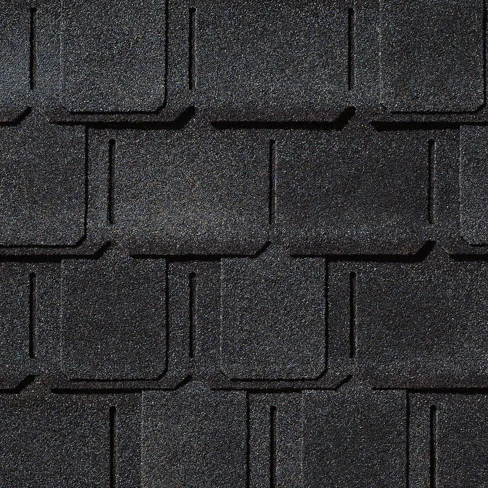 GAF Camelot® II Charcoal roof shingle swatch