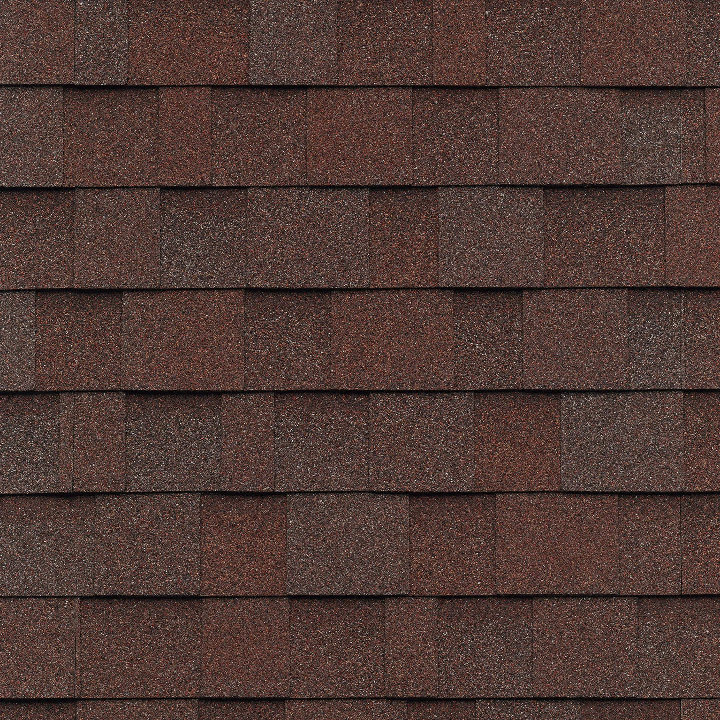 IKO Cambridge Aged Redwood roof shingle swatch