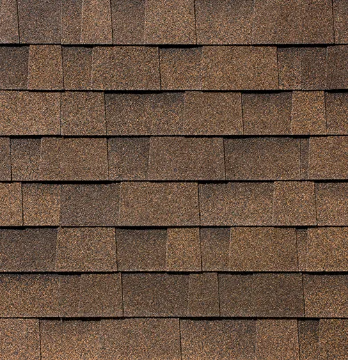Malarkey Roofing Highlander Antique Brown roof shingle swatch