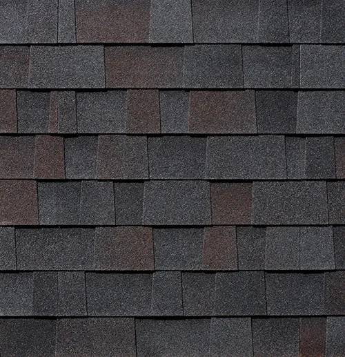 Malarkey Roofing Vista Black Oak roof shingle swatch