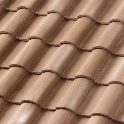 Newpoint Concrete Barcelona 900 Paradise Island Tan roof shingle swatch