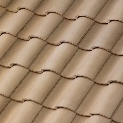 Newpoint Concrete Barcelona Dune Tan roof shingle swatch