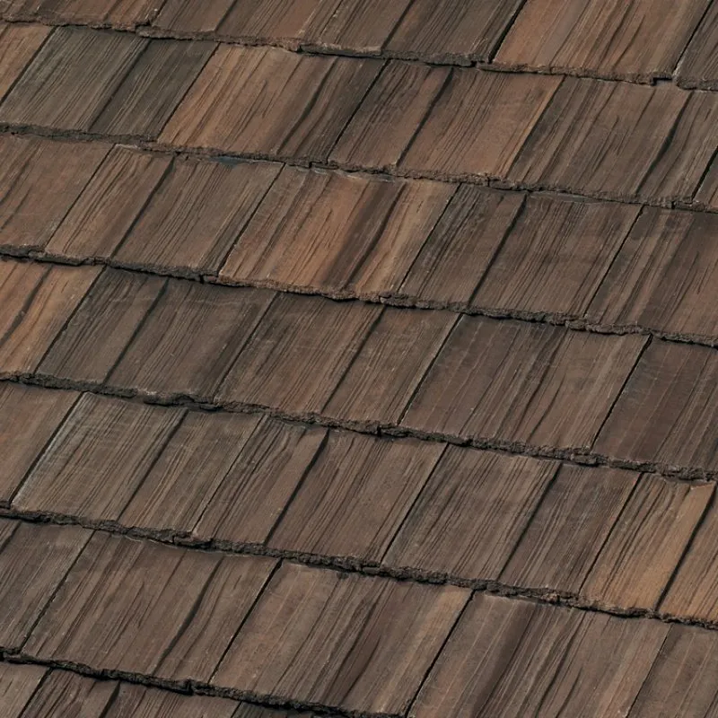 Newpoint Concrete Cedar Lite 600 Heart Wood roof shingle swatch