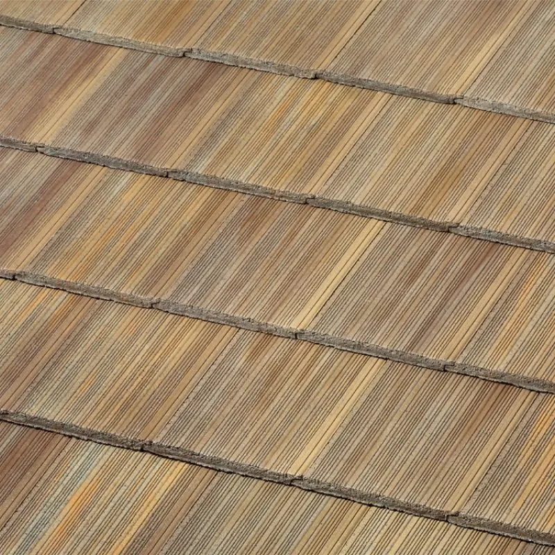 Newpoint Concrete Duralite Saxony 600 Slate Shake600 Buckskin roof shingle swatch