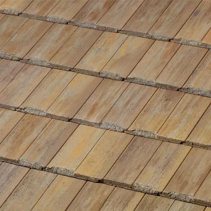 Newpoint Concrete Duralite Saxony 600 Split Shake Buckskin roof shingle swatch