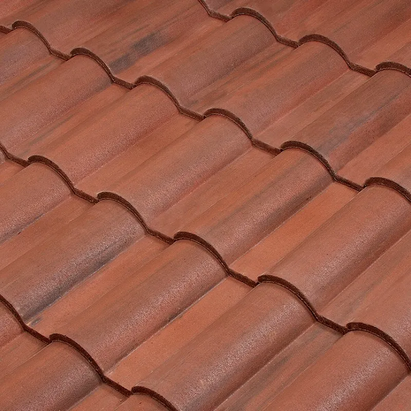 Newpoint Concrete Galena Spanish Clay Black Antique roof shingle swatch