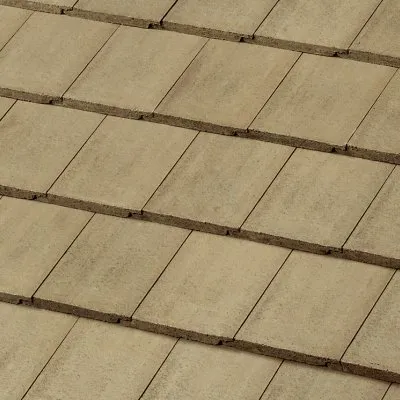 Newpoint Concrete Saxony 900 Slate Dune Tan roof shingle swatch
