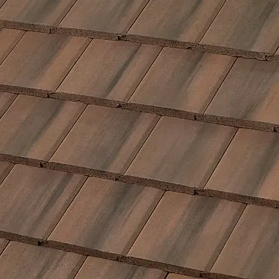 Newpoint Concrete Saxony Country Slate Chestnut Burnt roof shingle swatch