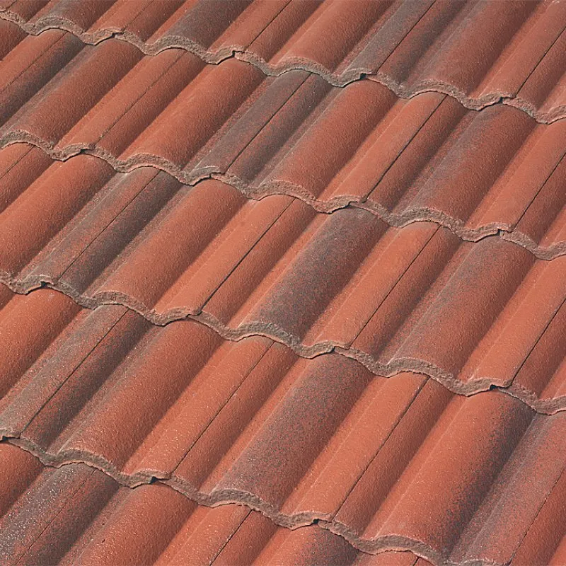 Newpoint Concrete Villa Terracotta Flashed roof shingle swatch