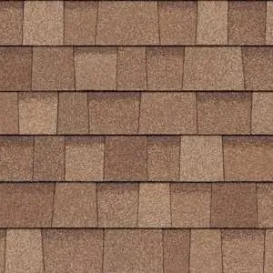 Owens Corning Oakridge® Desert Tan roof shingle swatch