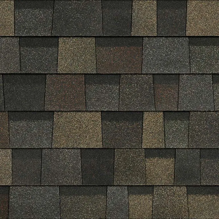 Owens Corning Duration® Designer Black Sable roof shingle swatch