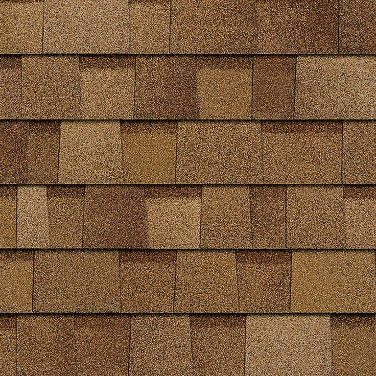 Owens Corning Duration® Storm Desert Tan roof shingle swatch