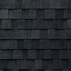 TAMKO Heritage Rustic Black roof shingle swatch