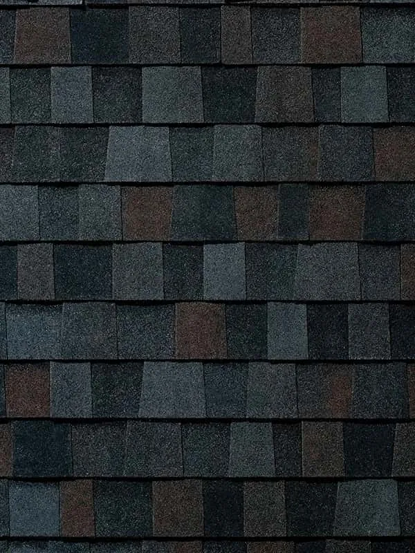 TAMKO StormFighter Flex Black Walnut roof shingle swatch