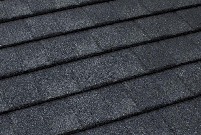 Tilcor CF Shingle Charcoal Blend roof shingle swatch