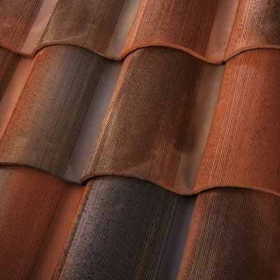 US Tile 1-Piece S-Tile Rustic Palermo roof shingle swatch