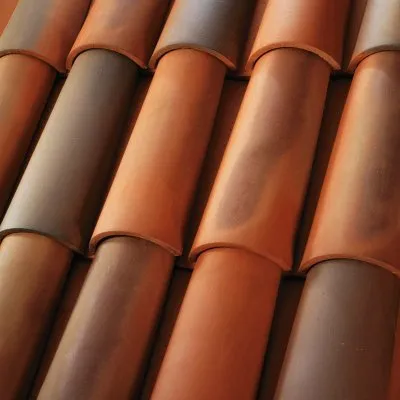 US Tile 2-Piece Monarch Palermo Blend roof shingle swatch