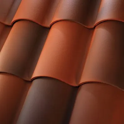 US Tile ClayLite Lightweight Merlot Blend roof shingle swatch